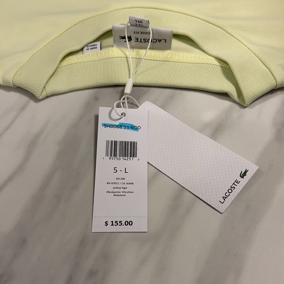 Men’s Lacoste Loose Fit Pullover Sweatshirt - Picture 3 of 4